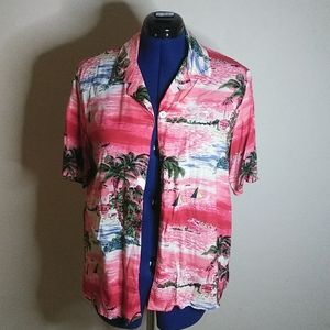 CB casual tropical 100% rayon outfit.